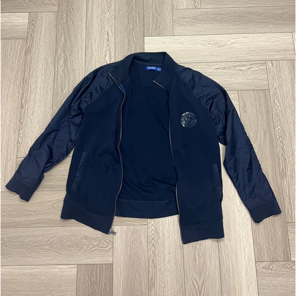 Nautica Blue Sail Blue Bombler Jacket Men’s Size XL